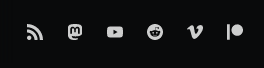 Screenshot of social media icons